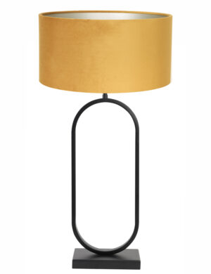 lampe-de-table-ovale-noire-abat-jour-ocre-dore-light-et-living-jamiri-8430zw