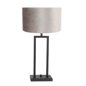lampe-de-table-rectangulaire-abat-jour-argente-steinhauer-stang-noir-8213zw-2