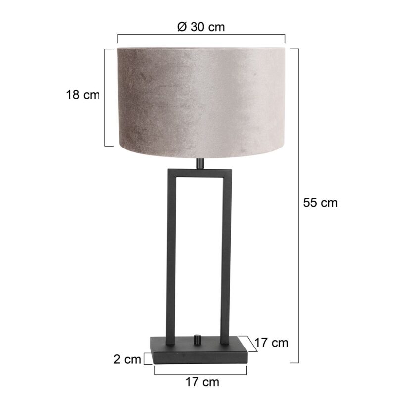lampe-de-table-rectangulaire-abat-jour-argente-steinhauer-stang-noir-8213zw-6