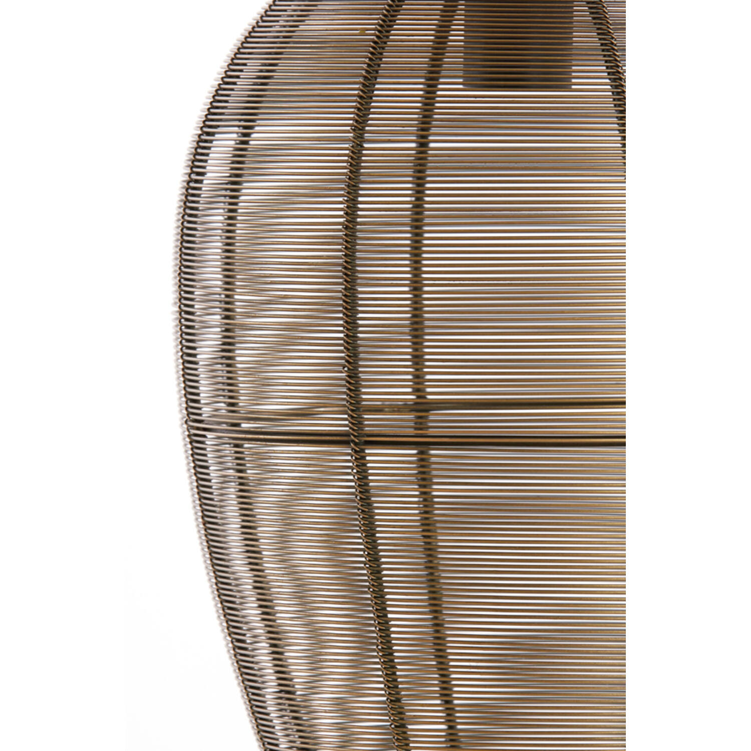 Lampe de table rétro en verre dépoli doré Light & Living Yaelle – Image 3