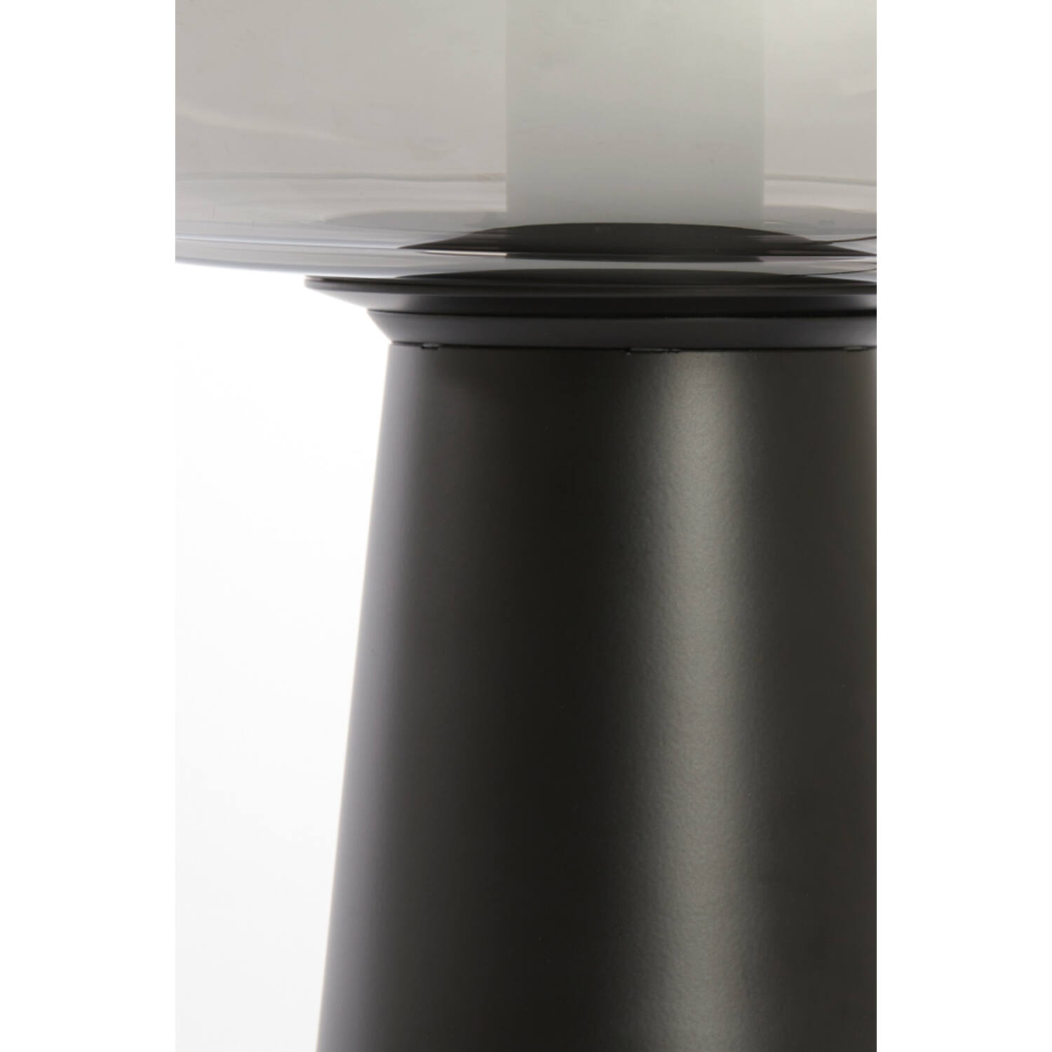 Lampe de table rétro en verre fumé noir Light & Living Misty – Image 4