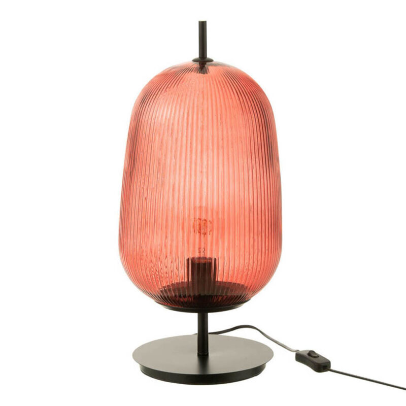 lampe-de-table-retro-en-verre-rouge-jolipa-oasis-31637