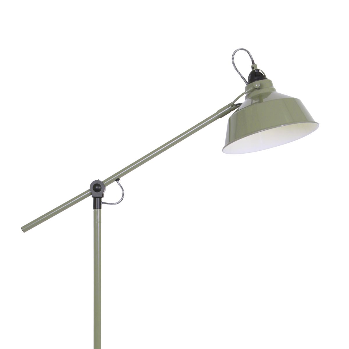 Lampadaire industriel en métal vert Mexlite Nove – Image 4