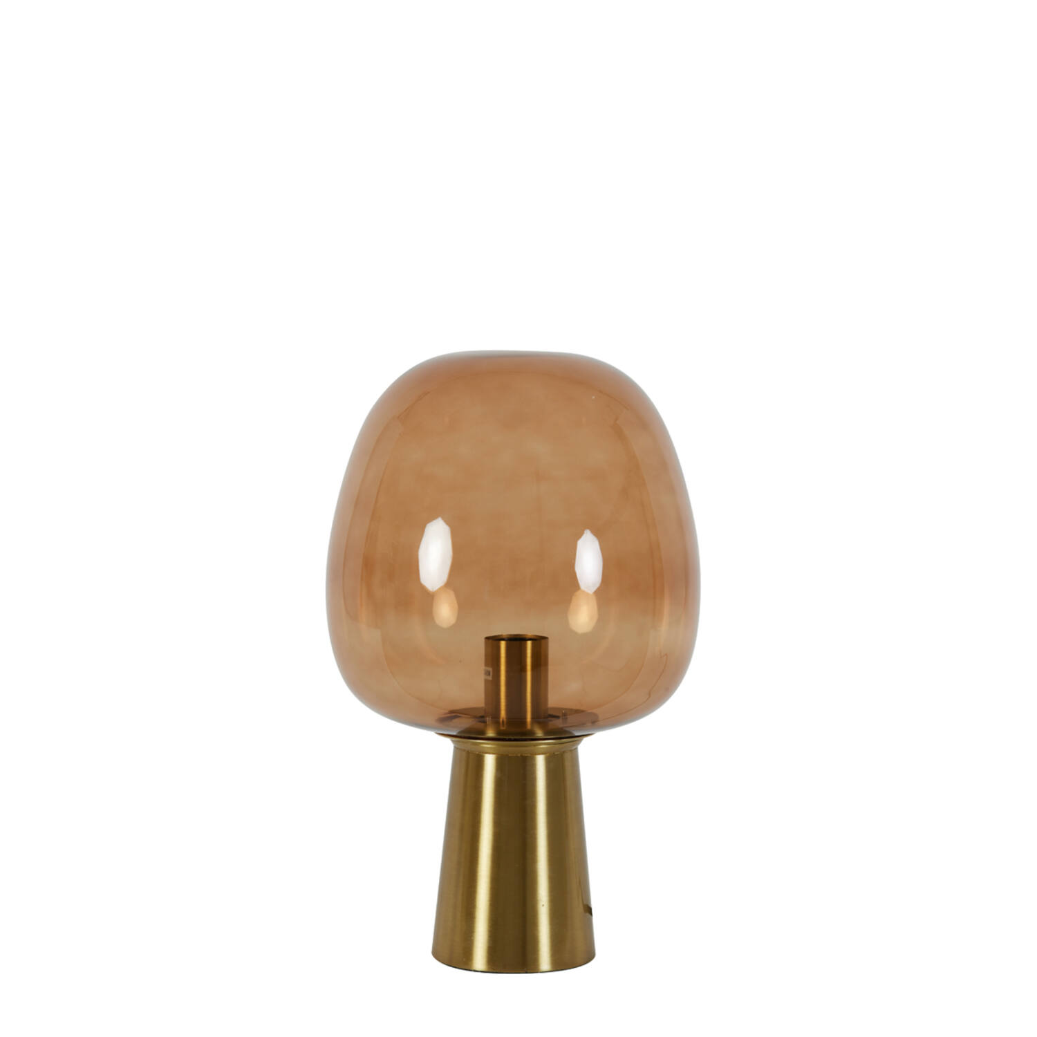 Lampe de table rétro marron et or Light & Living Maysony – Image 2