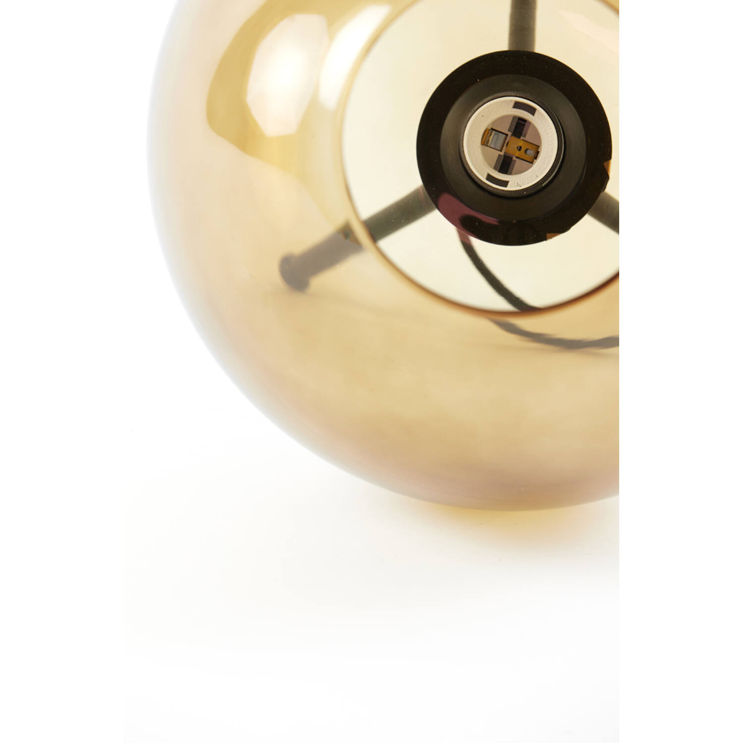 Lampe de table rétro noire avec dorure Light & Living Mayson – Image 8