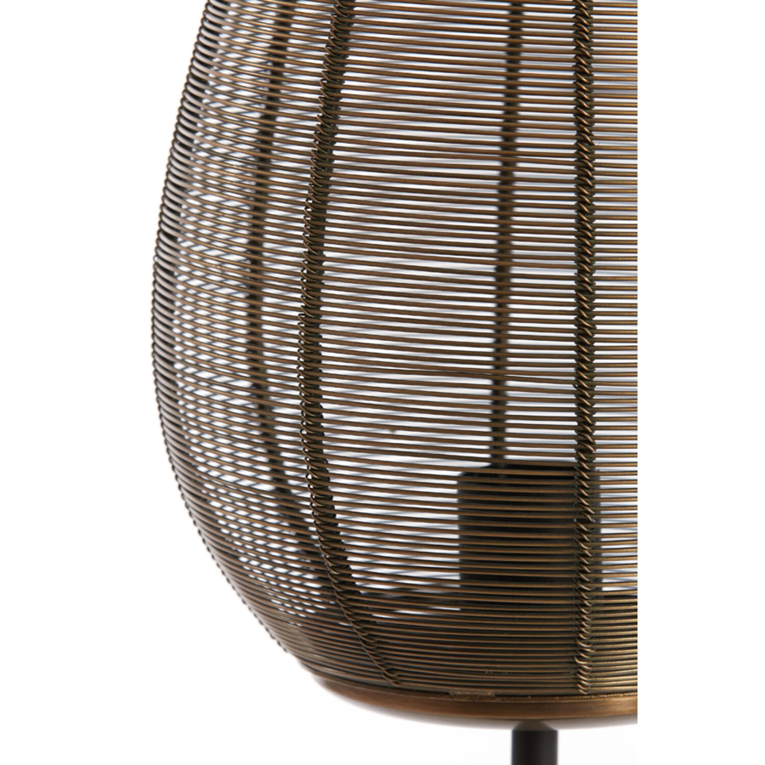 Lampe de table rétro noire avec or Light & Living Yaelle – Image 6