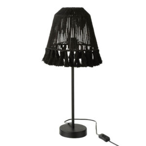 lampe-de-table-retro-noire-avec-pompons-jolipa-mila-30965