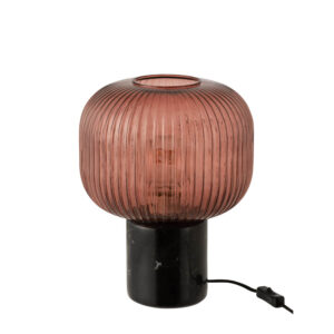 lampe-de-table-retro-noire-avec-verre-rouge-jolipa-yufo-5746-2