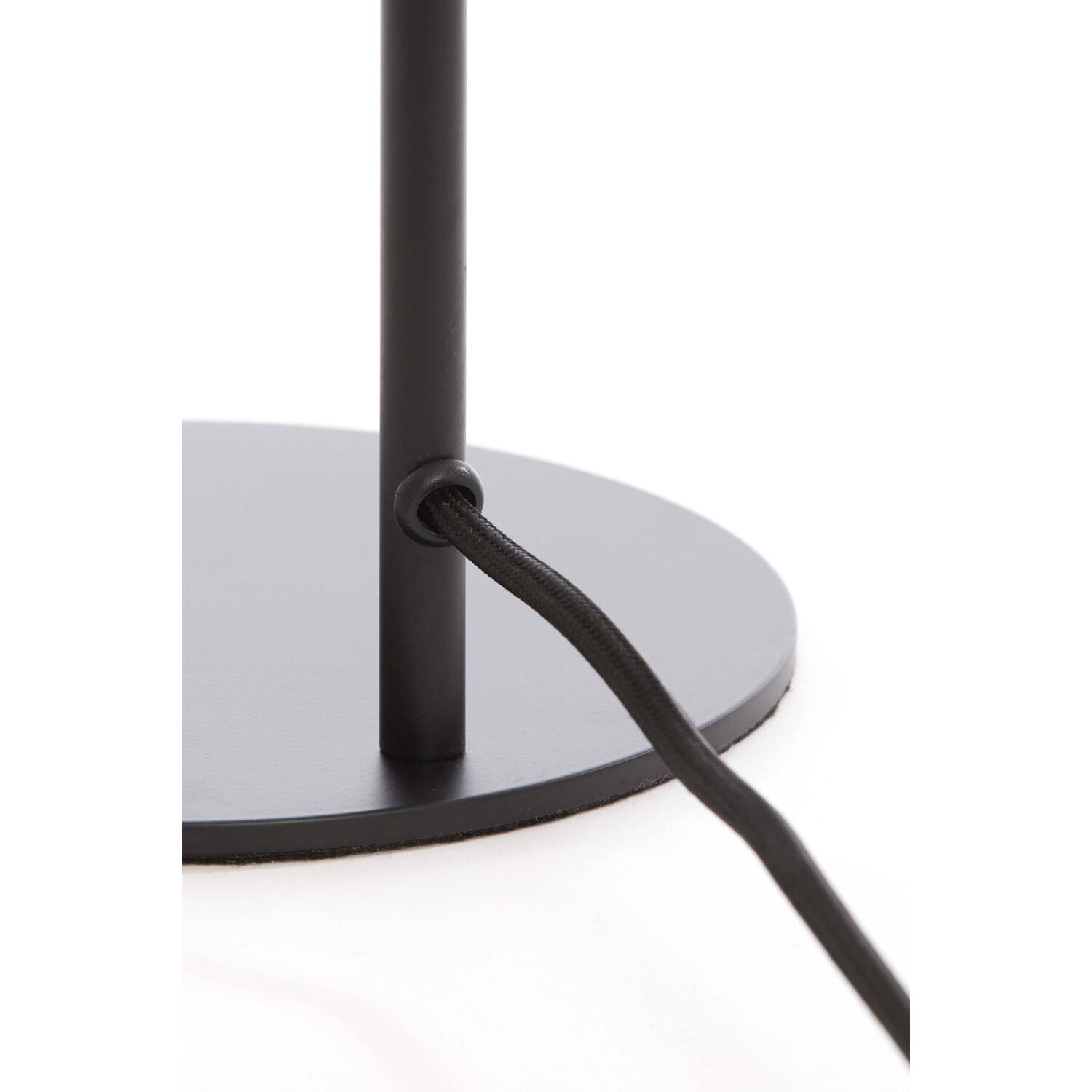 Lampe de table rétro noire en verre fumé blanc Light & Living Solna – Image 5