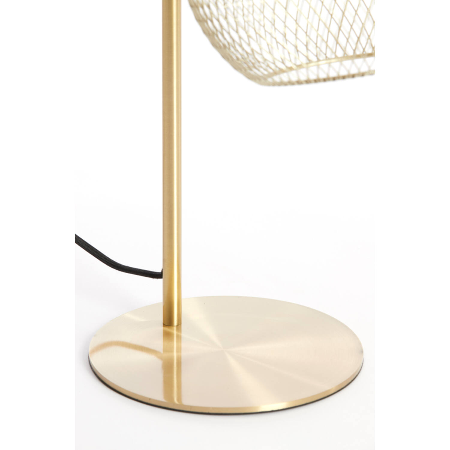 Lampe de table rétro ronde dorée Light & Living Moroc – Image 3