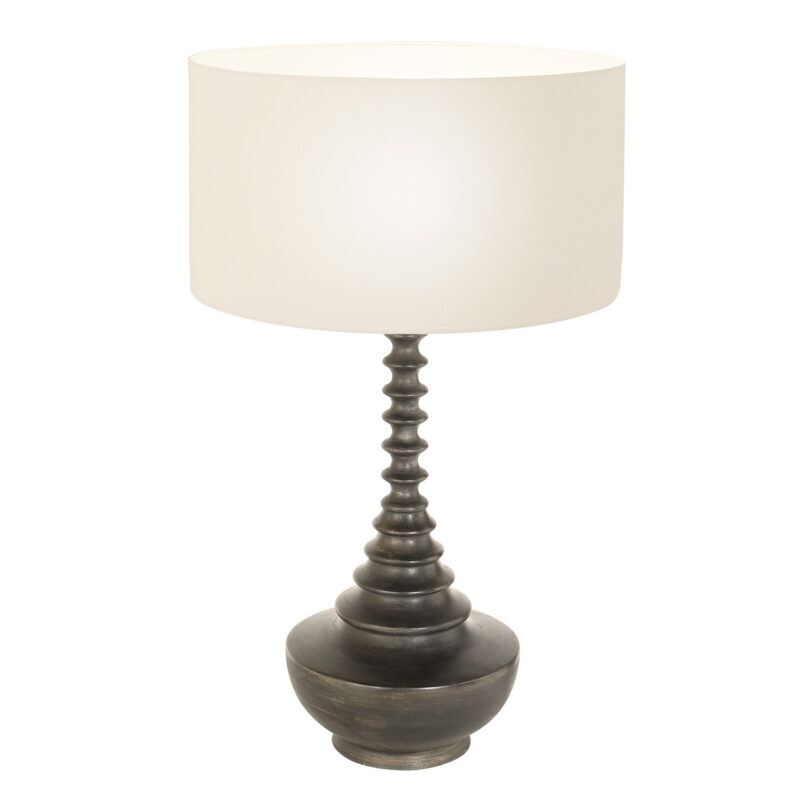 lampe-de-table-ronde-classique-noir-et-blanc-steinhauer-bois-noirantique-et-opaque-3755zw-2