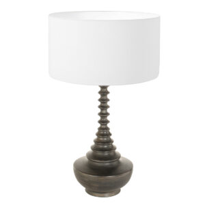 lampe-de-table-ronde-classique-noir-et-blanc-steinhauer-bois-noirantique-et-opaque-3755zw