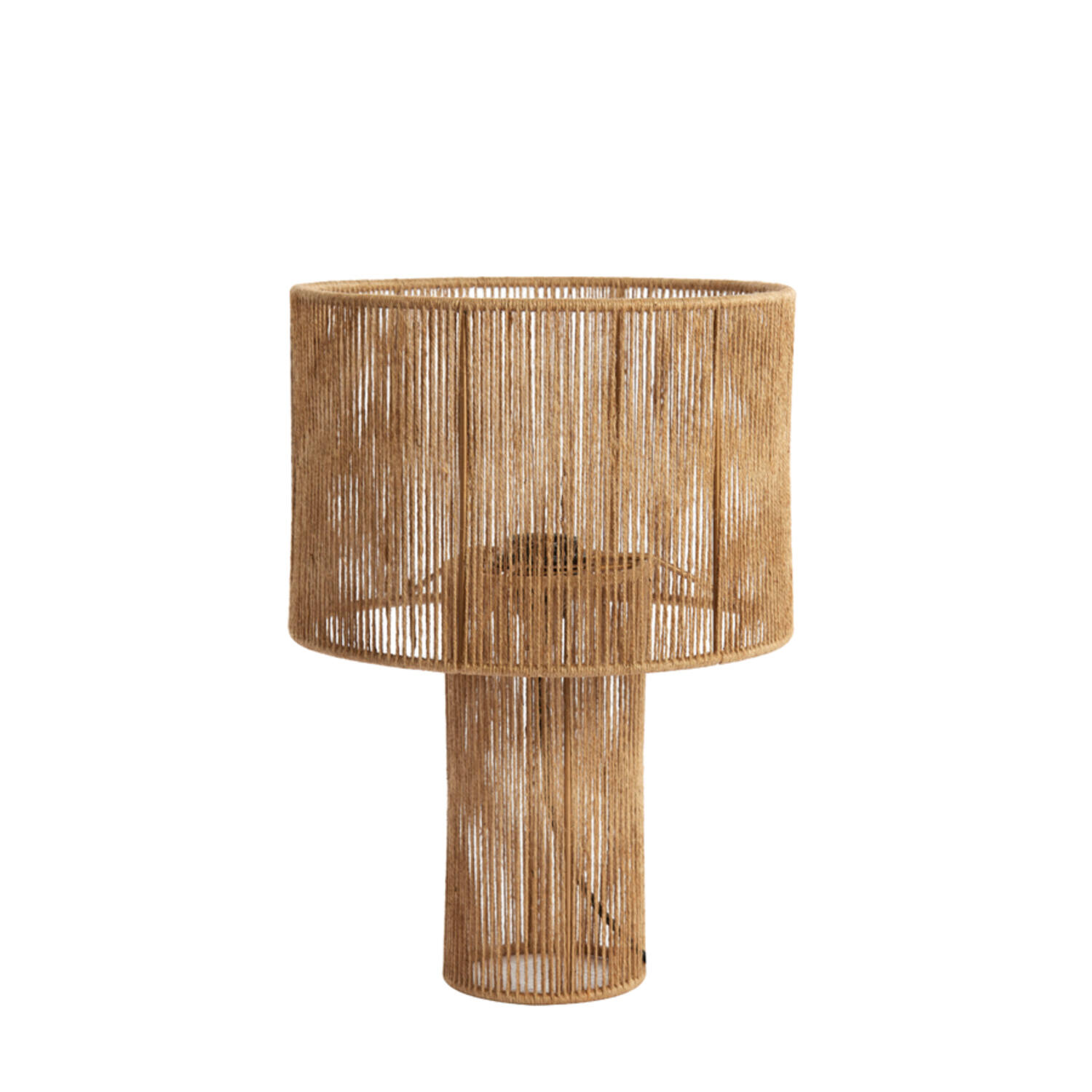Lampe de table rustique beige en corde Light & Living Lavatera – Image 2