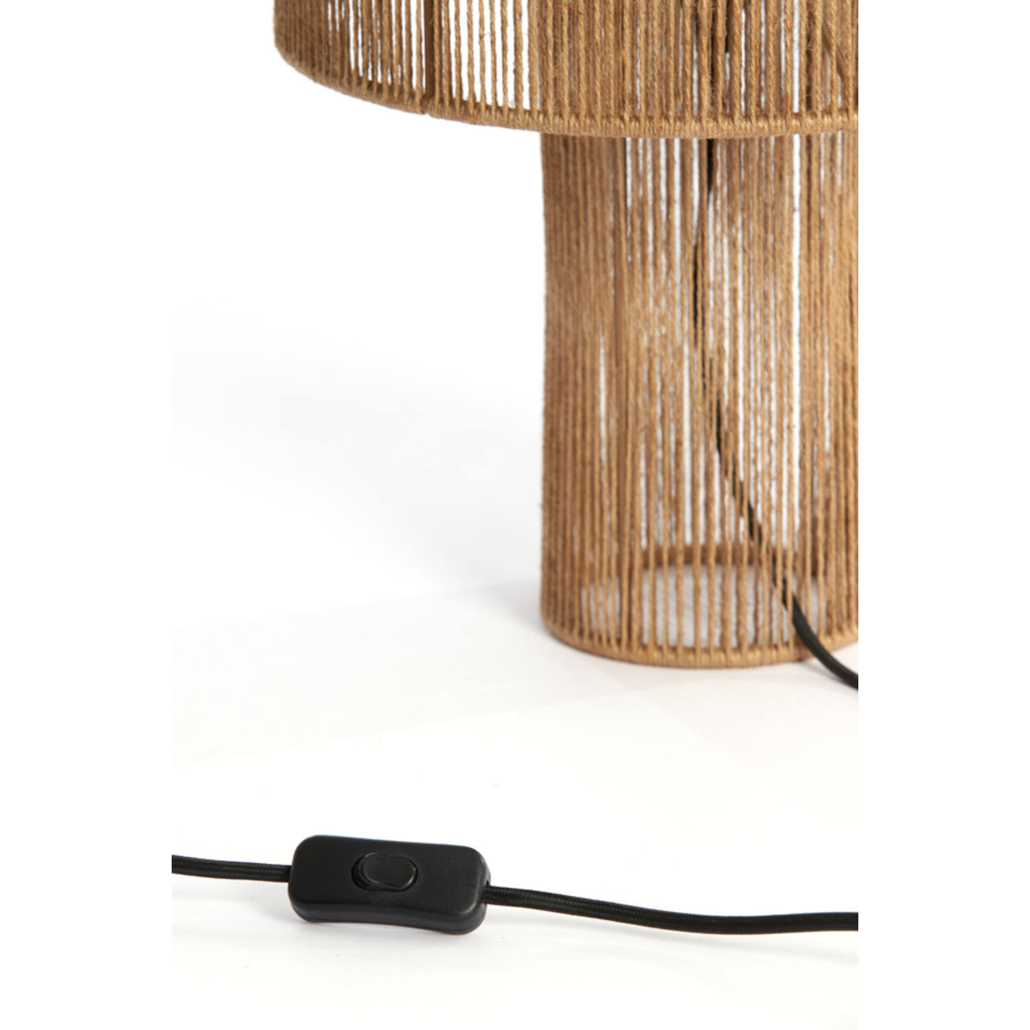 Lampe de table rustique beige en corde Light & Living Lavatera – Image 3