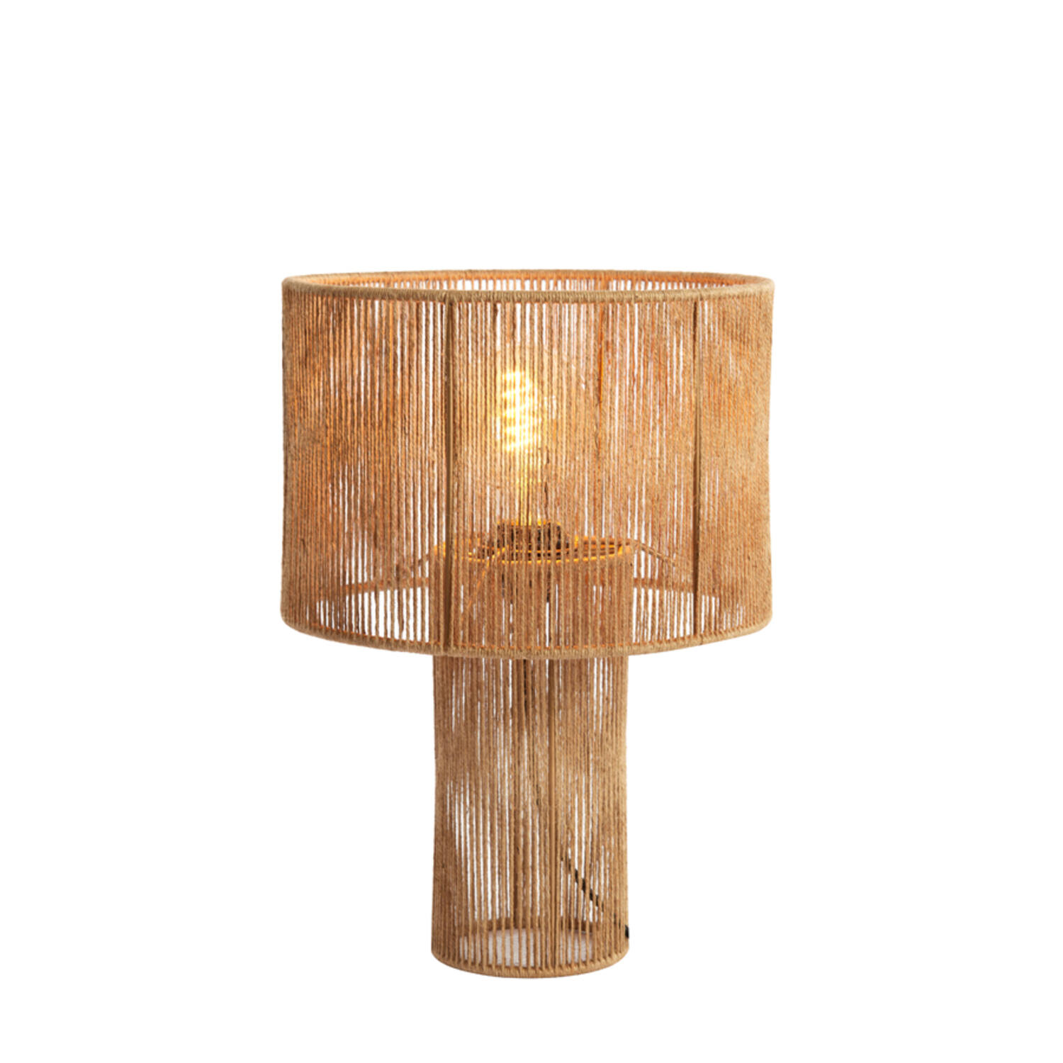 Lampe de table rustique beige en corde Light & Living Lavatera – Image 7