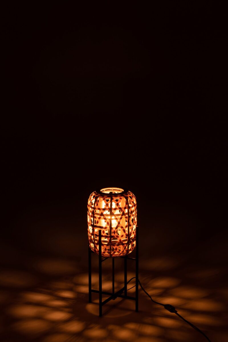 lampe-de-table-rustique-beige-et-noire-jolipa-mojo-28734-4