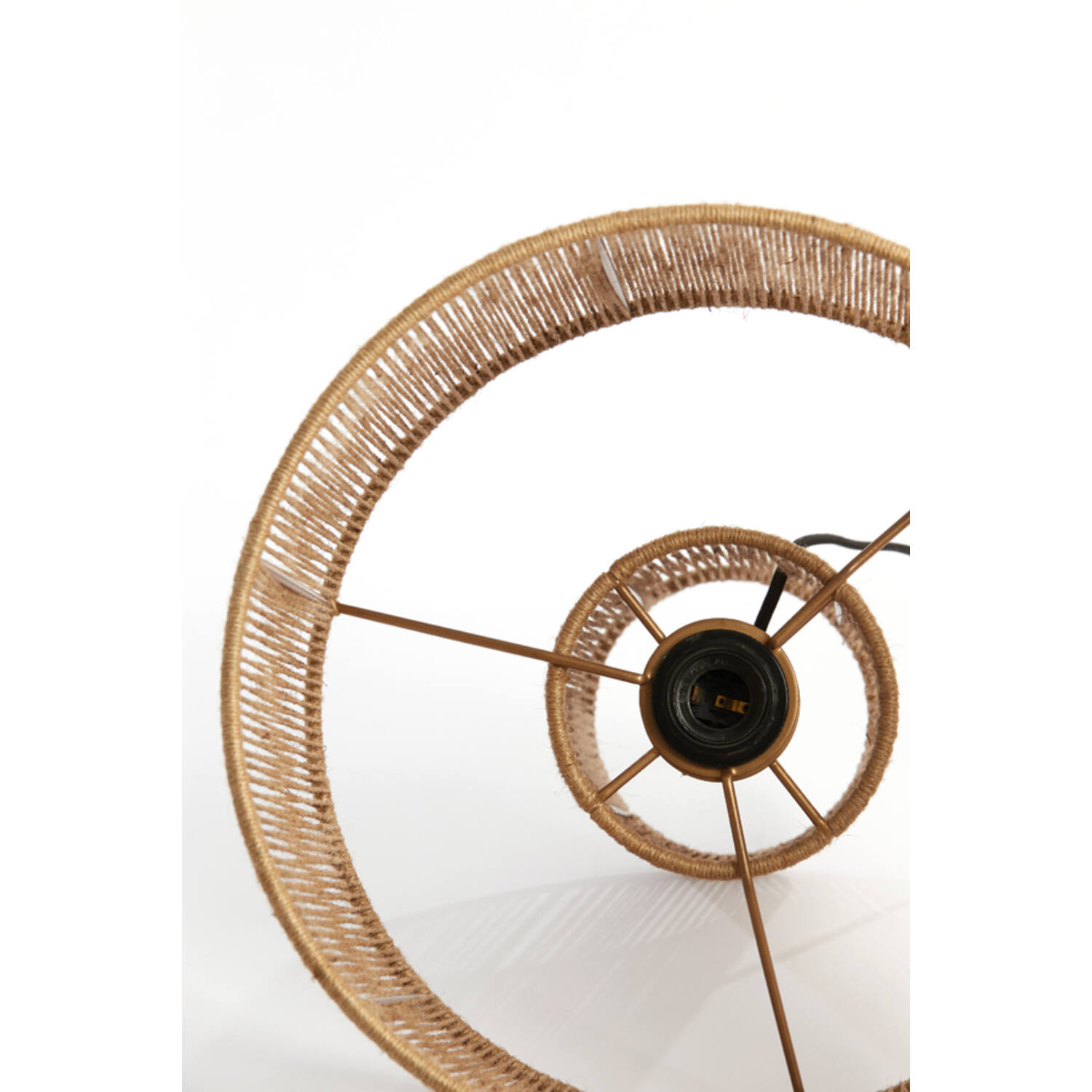 Lampe de table rustique beige ronde Light & Living Lavatera – Image 5