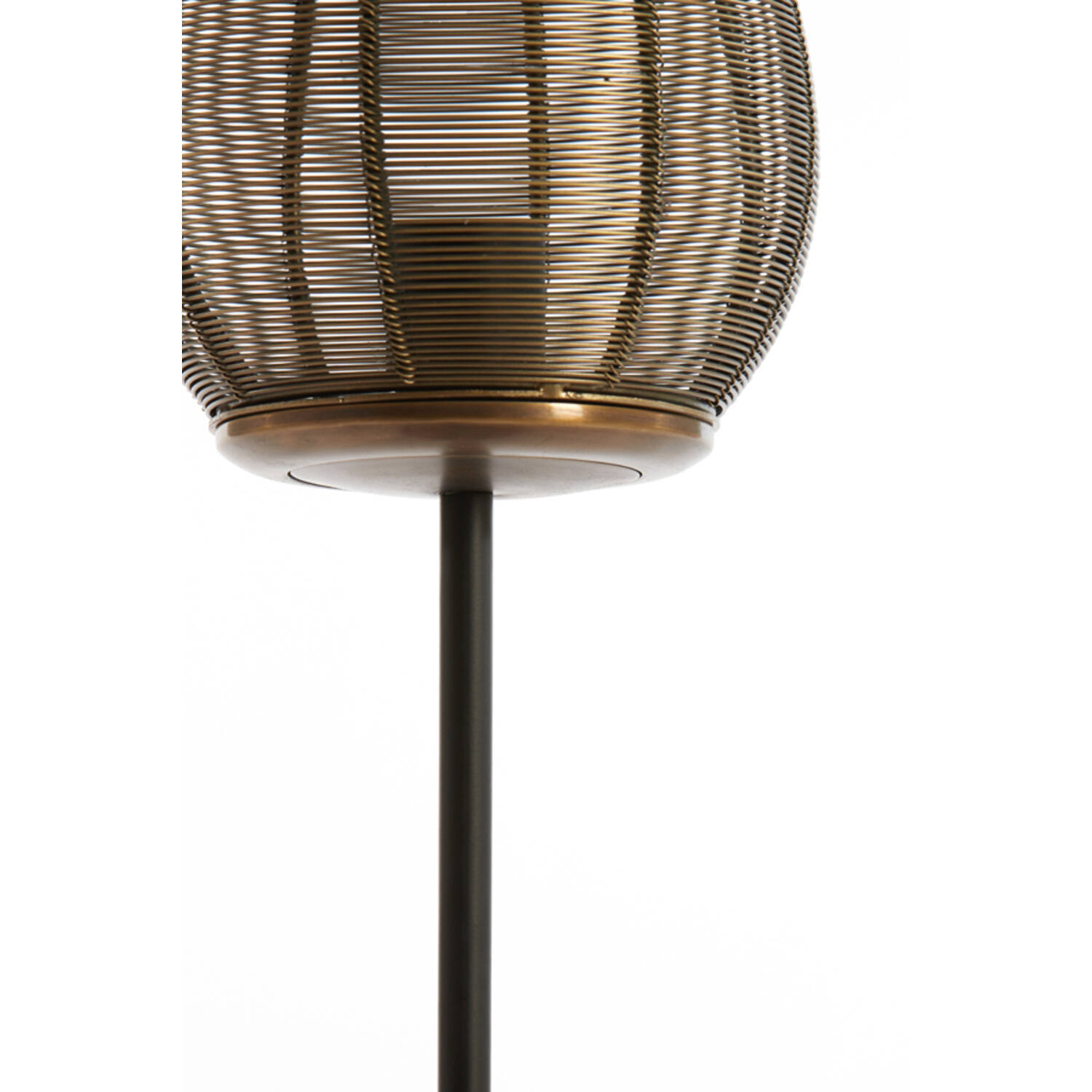 Lampe de table rustique dorée et noire Light & Living Yaelle – Image 4