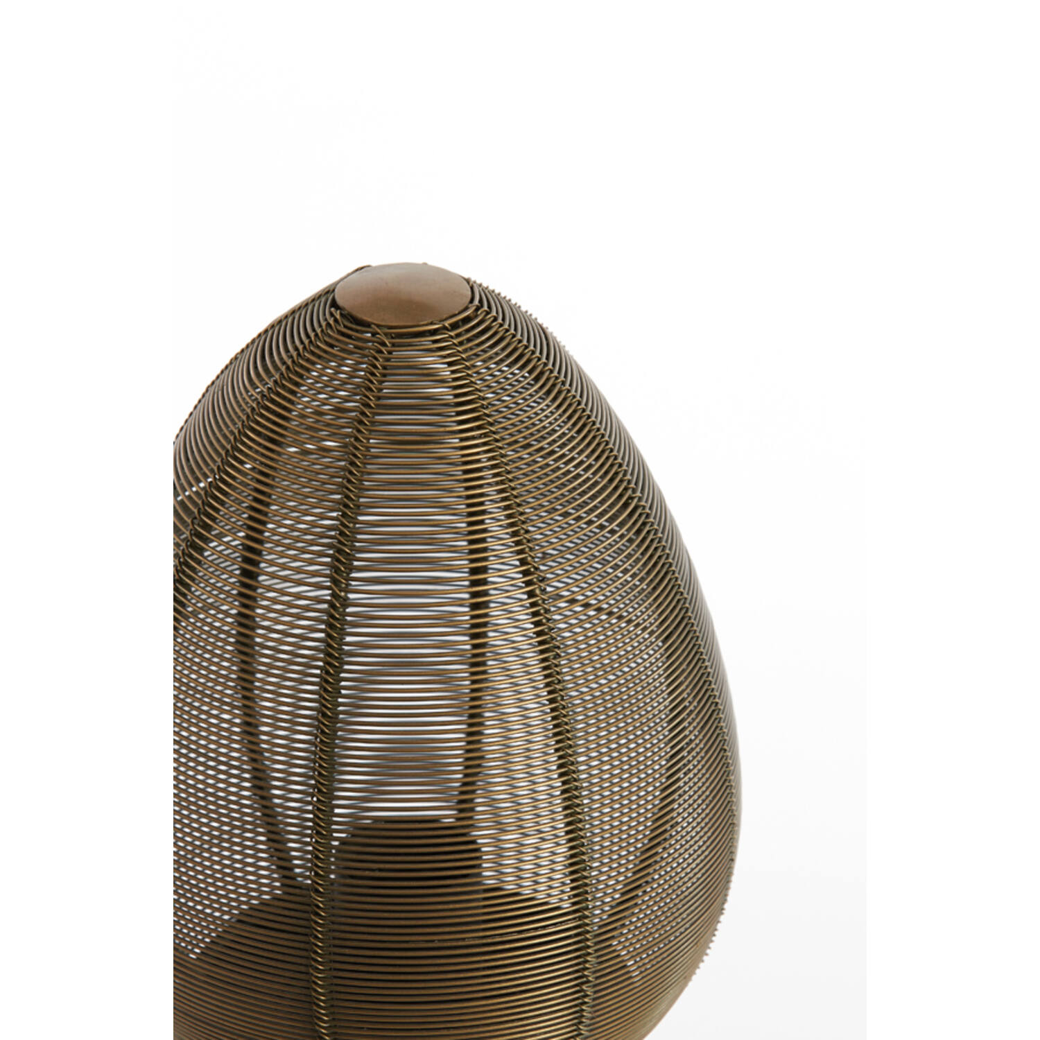 Lampe de table rustique dorée et noire Light & Living Yaelle – Image 5