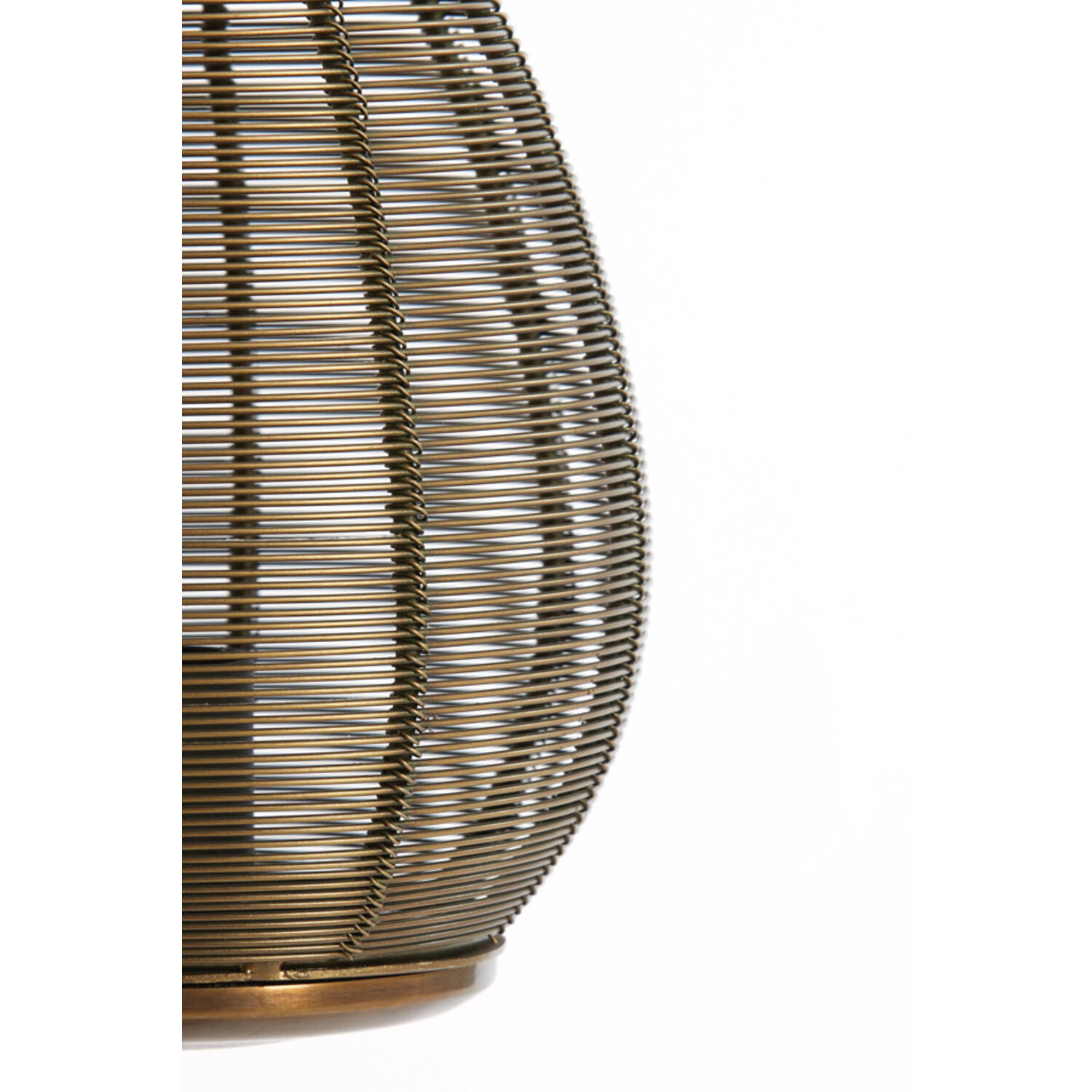 Lampe de table rustique dorée et noire Light & Living Yaelle – Image 6