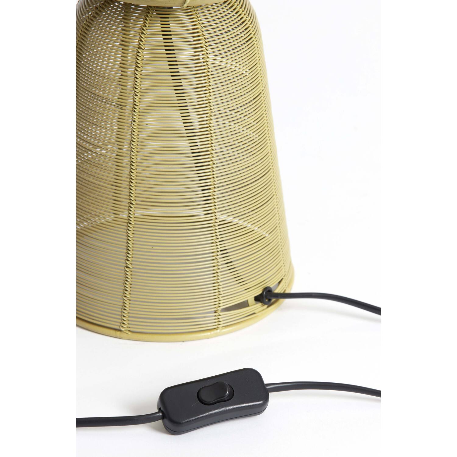 Lampe de table rustique en métal fin doré Light & Living Aboso – Image 4