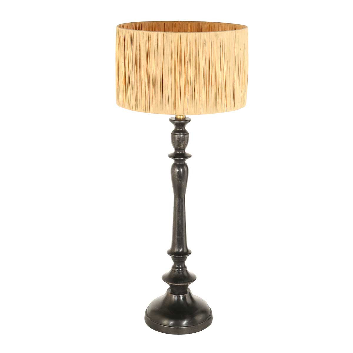lampe-de-table-rustique-noire-avec-abat-jour-en-rotin-steinhauer-bois-noirantique-et-naturel-3766zw
