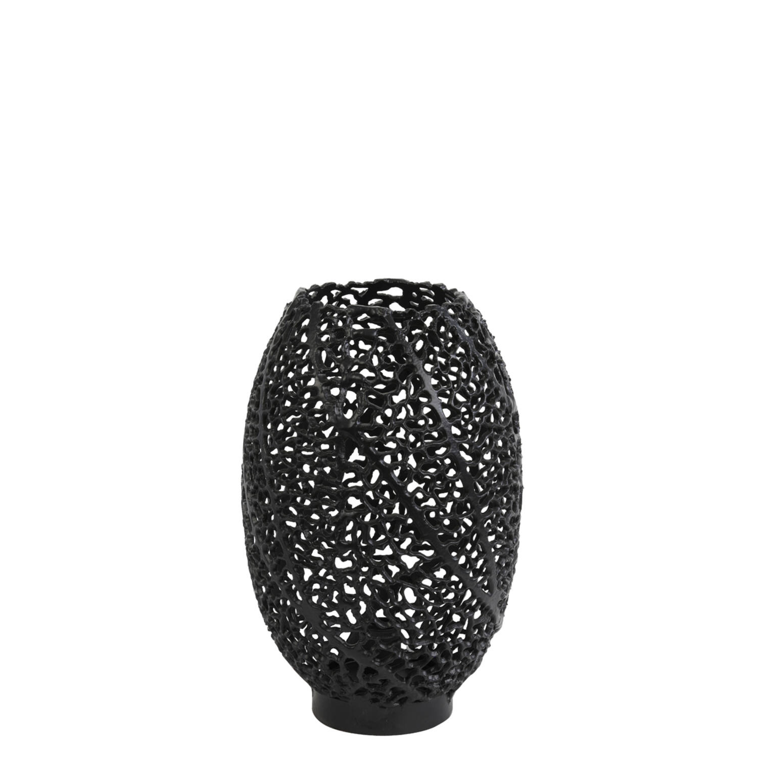 Lampe de table rustique noire en forme de vase Light & Living Sinula – Image 2