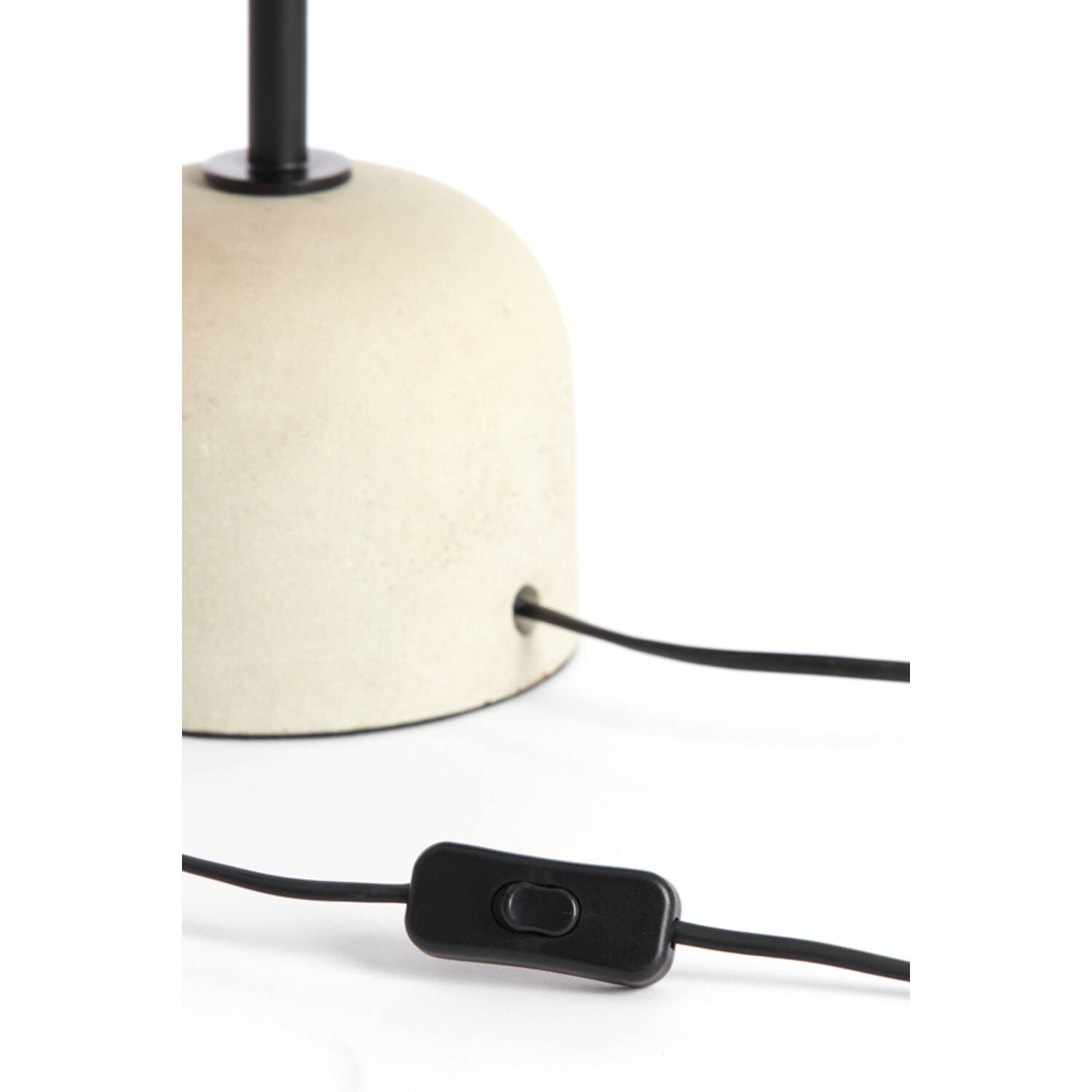 Lampe de table rustique noire et beige Light & Living Joley – Image 5
