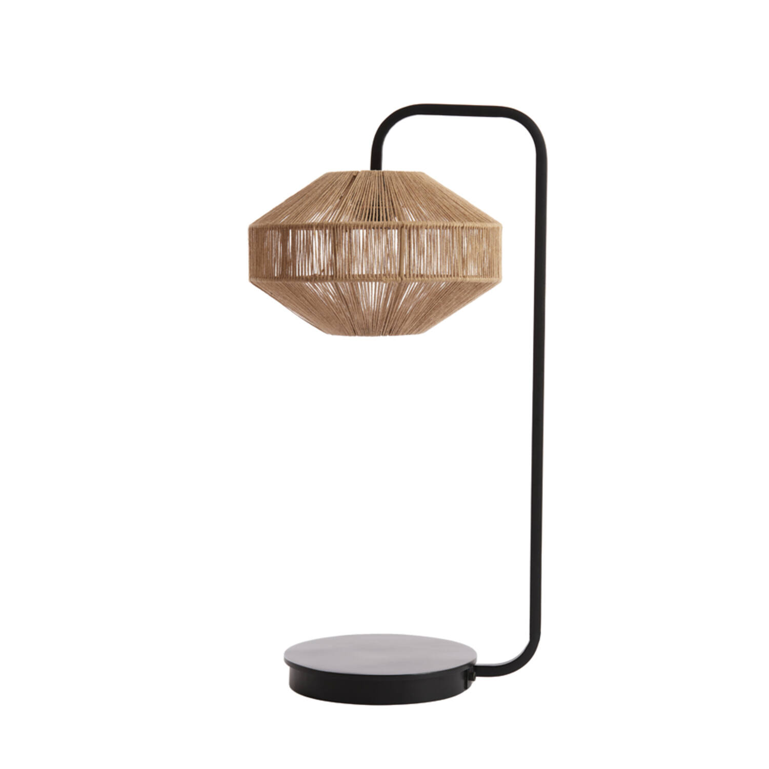 Lampe de table rustique noire et beige Light & Living Lyra – Image 2