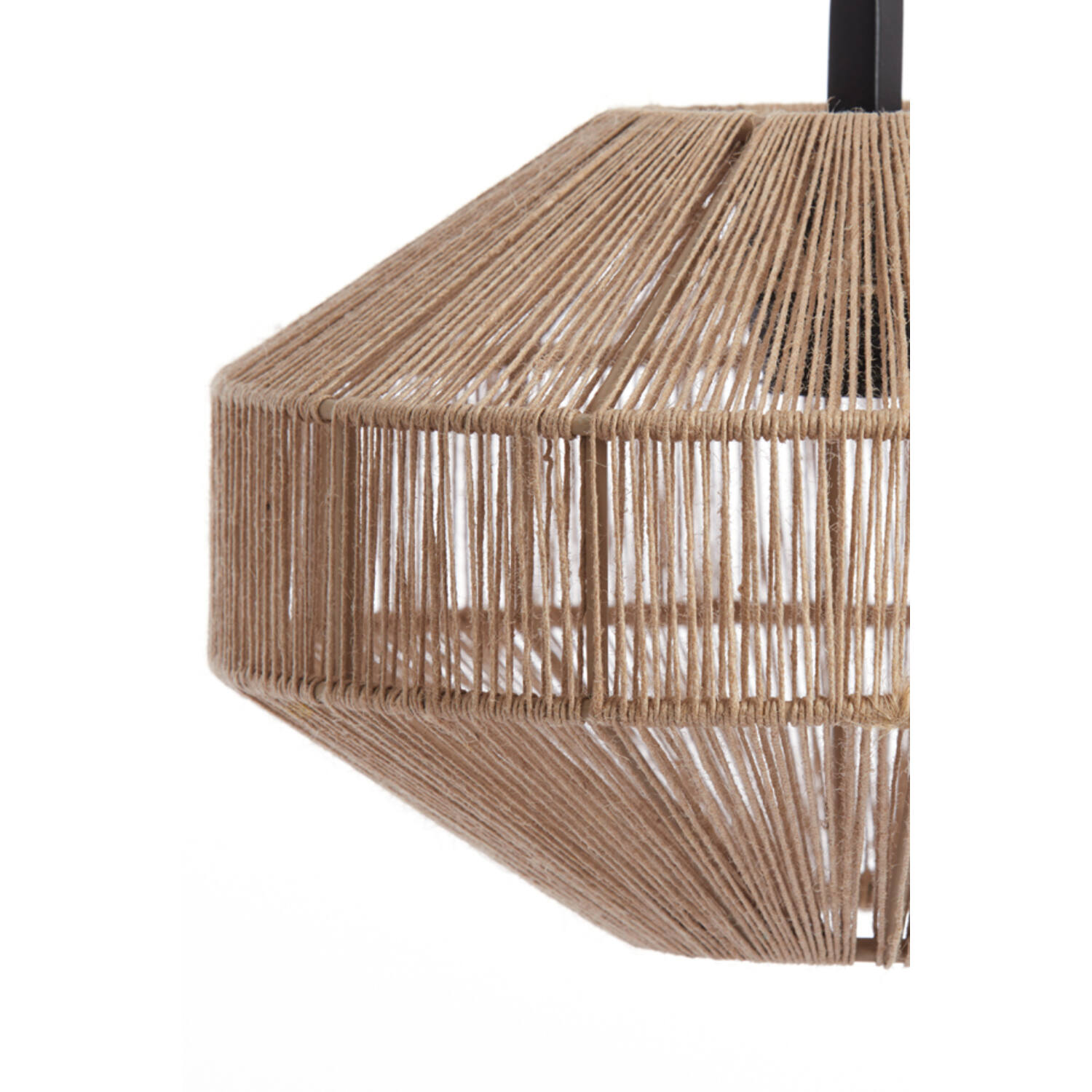 Lampe de table rustique noire et beige Light & Living Lyra – Image 3