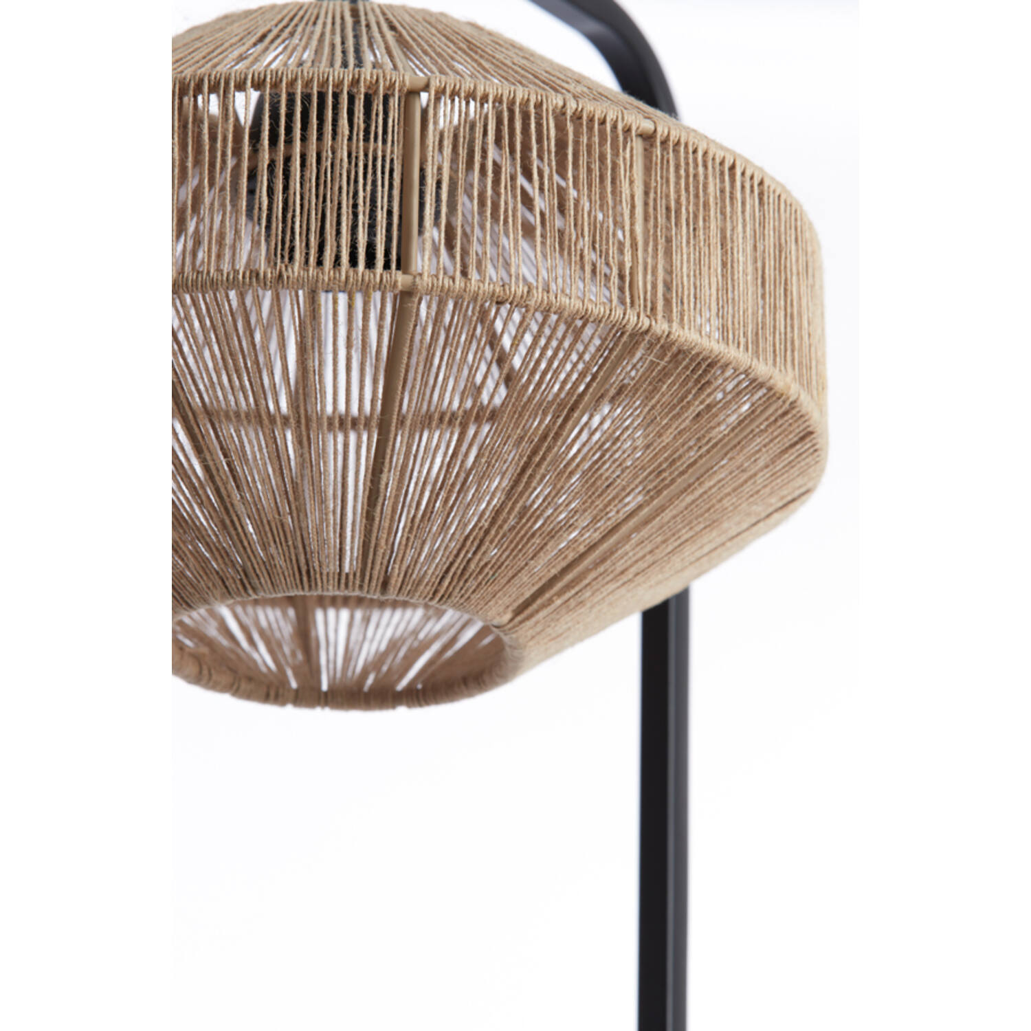 Lampe de table rustique noire et beige Light & Living Lyra – Image 4