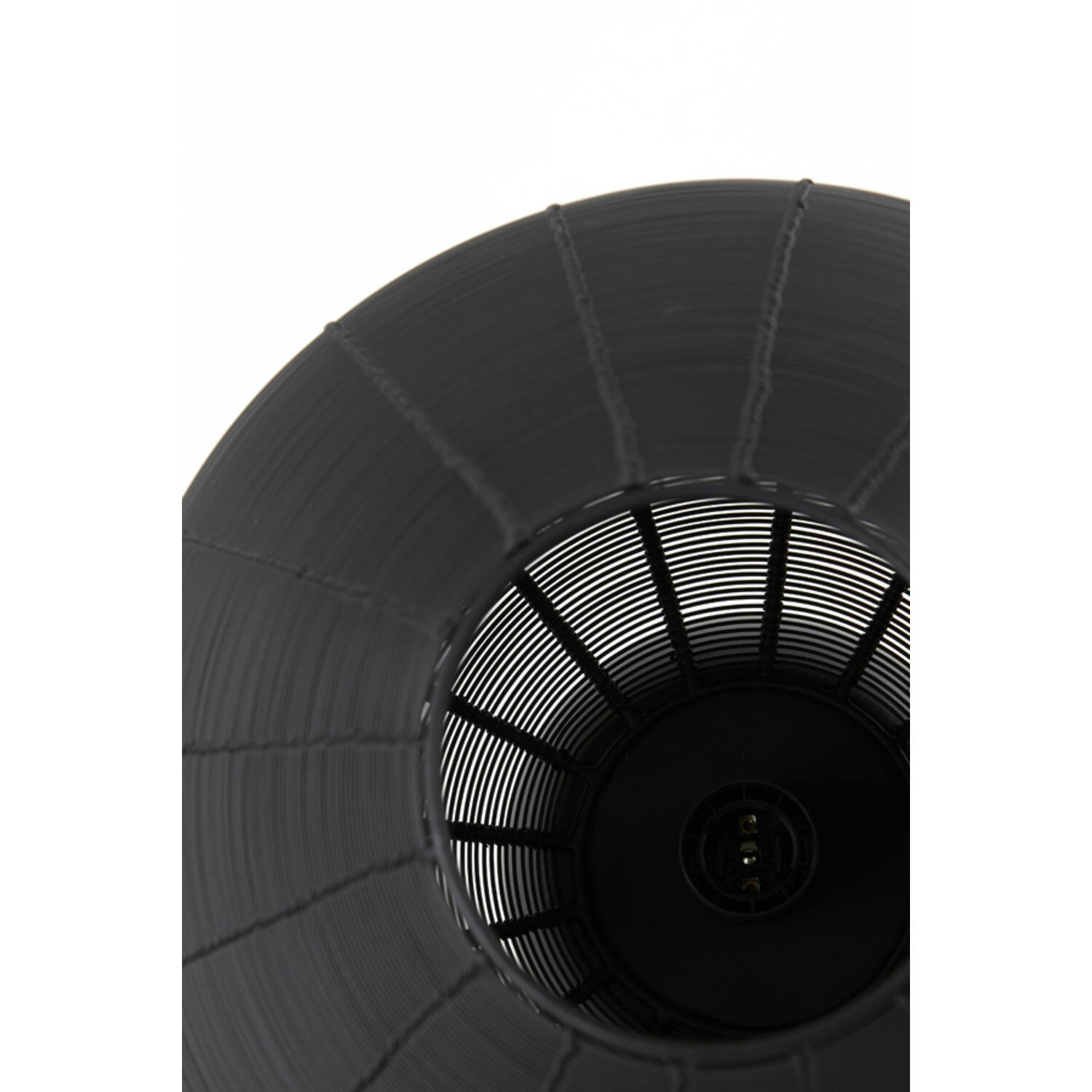 Lampe de table rustique noire ronde Light & Living Suneko – Image 4