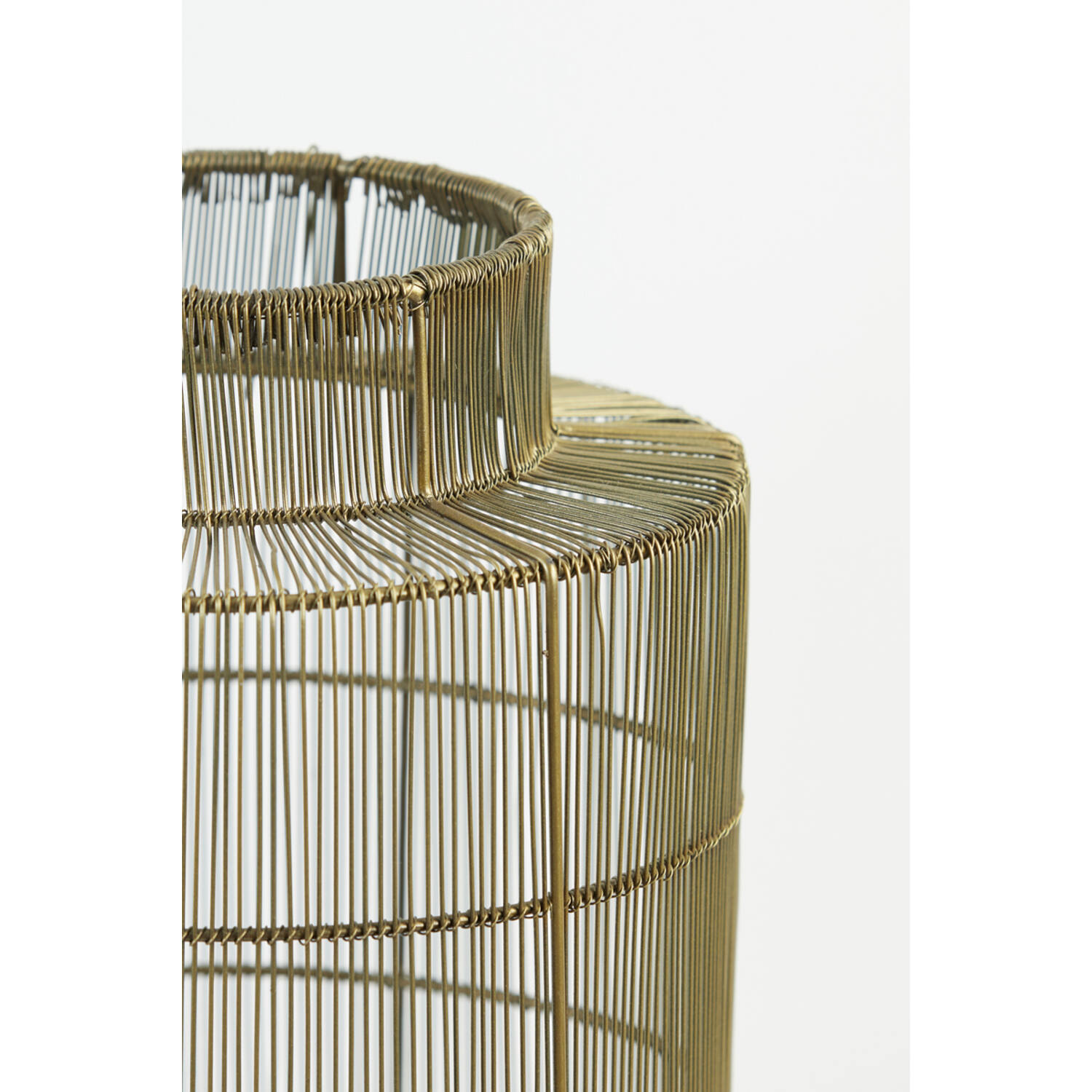 Lampe de table rustique ovale dorée Light & Living Gruaro – Image 6