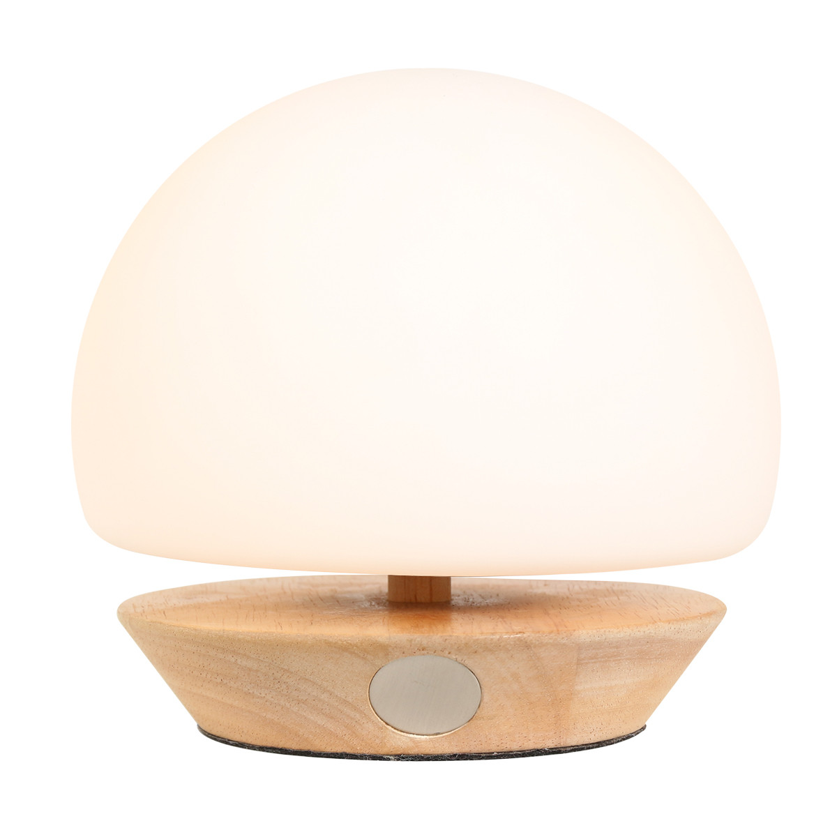 Lampe de table sphérique Steinhauer Ancilla bois et verre – Image 2