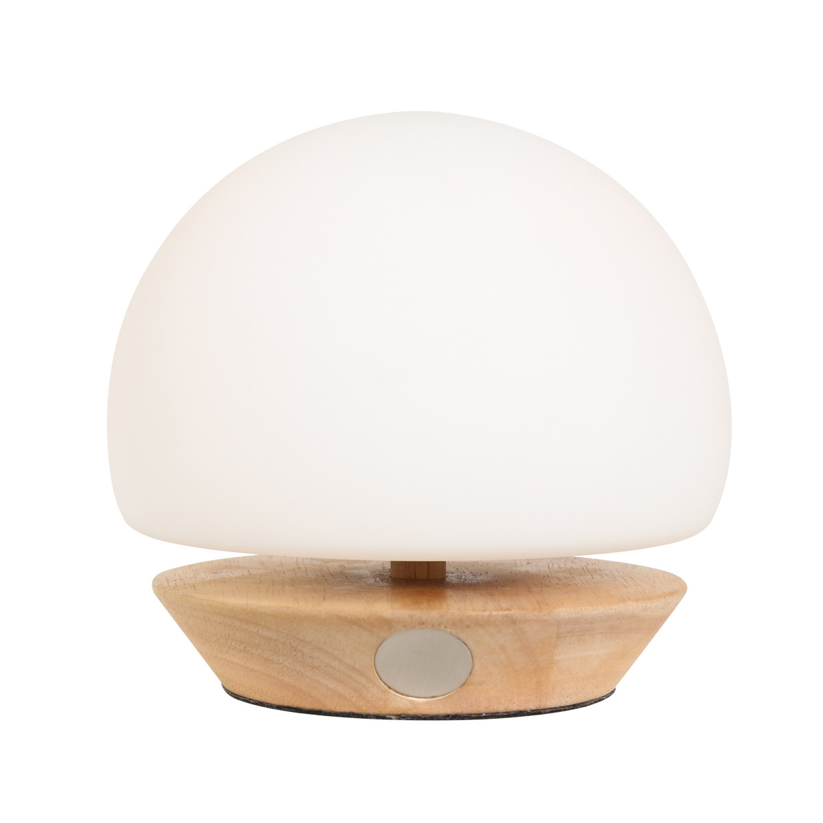 Lampe de table sphérique Steinhauer Ancilla bois et verre – Image 4