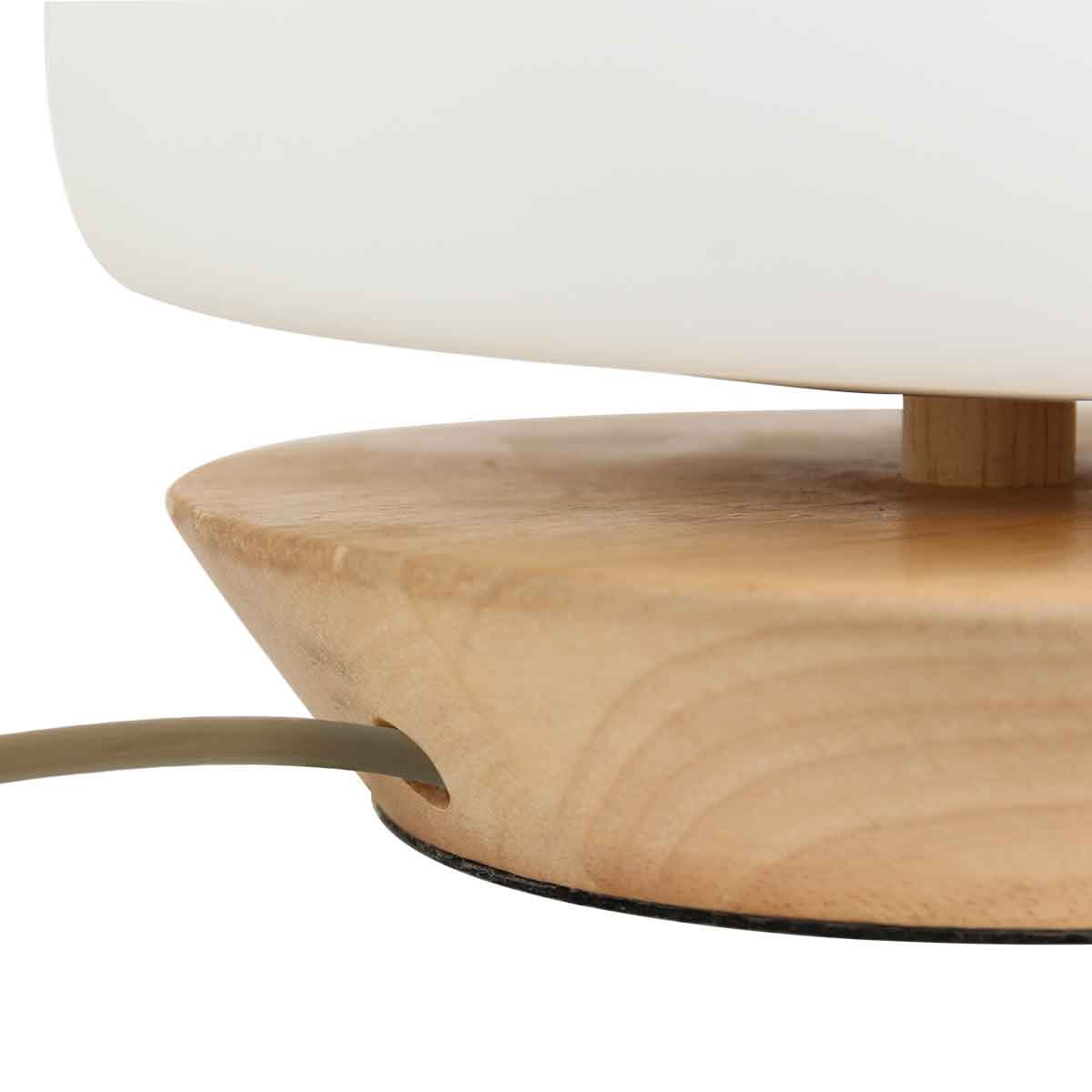 Lampe de table sphérique Steinhauer Ancilla bois et verre – Image 5