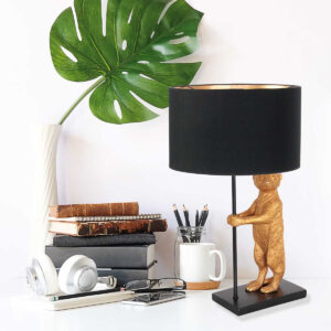 lampe-de-table-suricate-anne-light-et-home-noir-et-or-7202zw