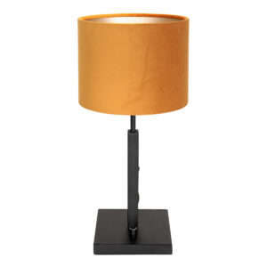 lampe-de-table-tendance-abat-jour-ocre-steinhauer-stang-noir-8164zw-2