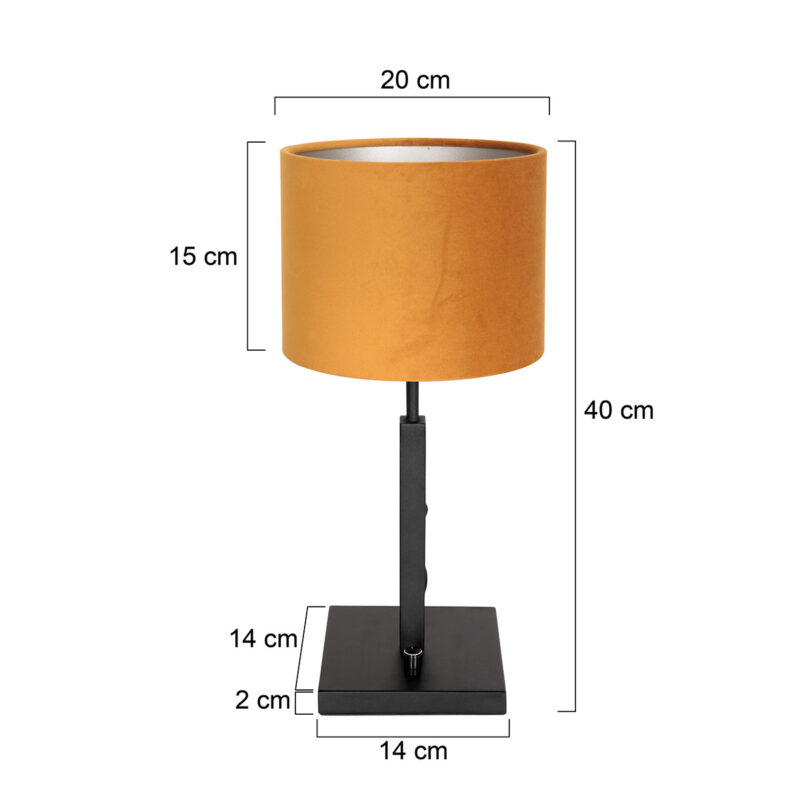 lampe-de-table-tendance-abat-jour-ocre-steinhauer-stang-noir-8164zw-6