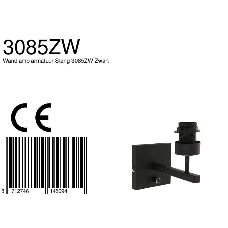 Lampe de table tendance Steinhauer Stang noir – Image 7