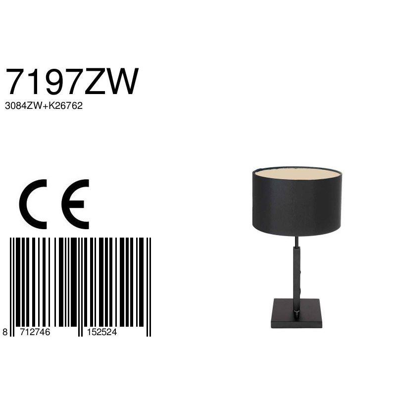 lampe-de-table-twilight-steinhauer-stang-noir-7197zw-7