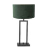 lampe-de-table-verte-socle-noir-steinhauer-stang-8212zw
