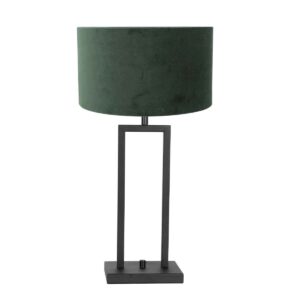 lampe-de-table-verte-socle-noir-steinhauer-stang-8212zw-2