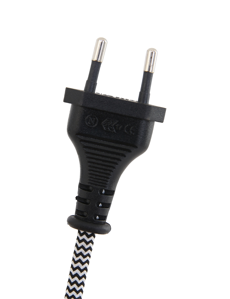 Lampe design abat-jour noir et or sur trépieds noir Mexlite Eelco or et noir – Image 14