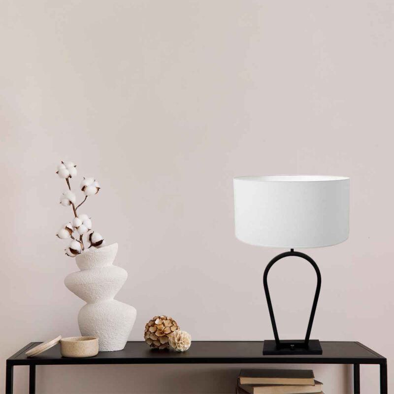 lampe-design-noir-et-blanc-steinhauer-stang-opaque-et-noir-3507zw-3