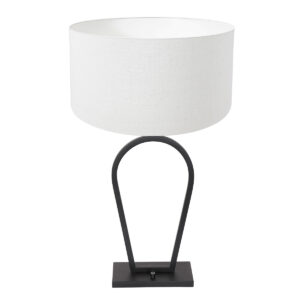 lampe-design-noir-et-blanc-steinhauer-stang-opaque-et-noir-3507zw