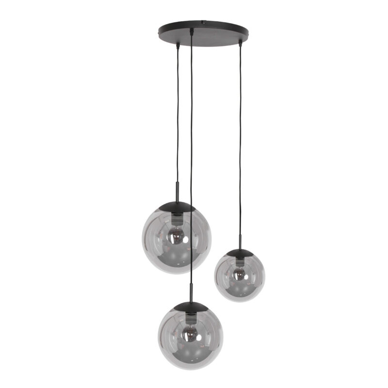 lampe-globe-en-verre-fume-a-trois-lumieres-steinhauer-bollique-noir-3123zw-10