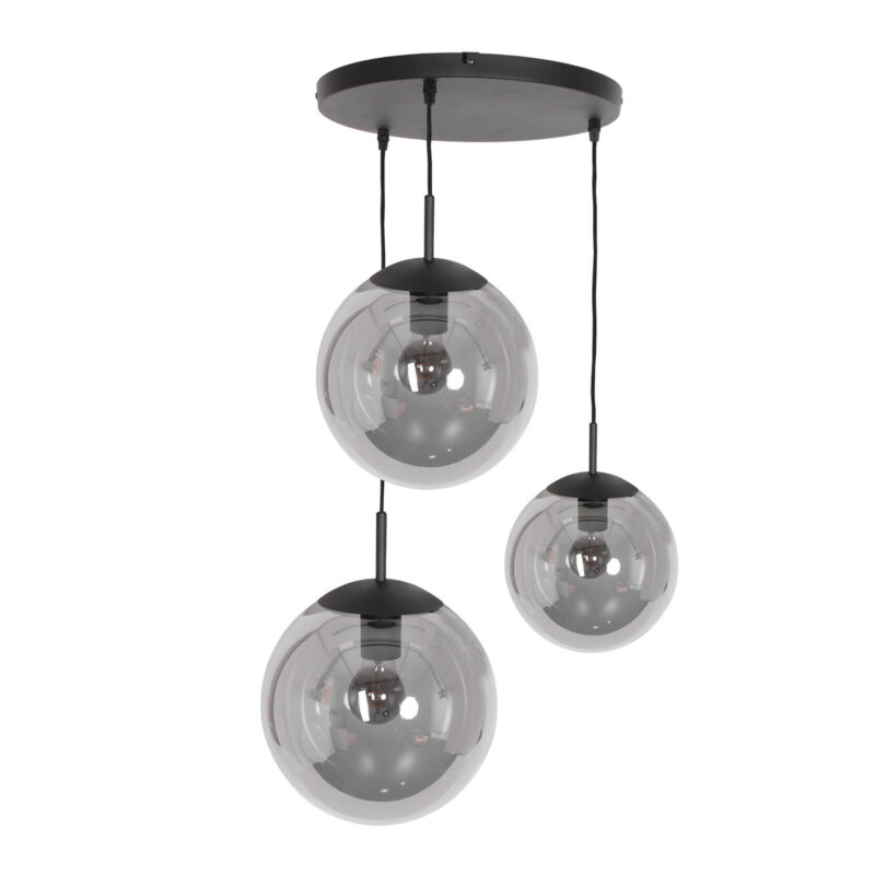 lampe-globe-en-verre-fume-a-trois-lumieres-steinhauer-bollique-noir-3123zw-11