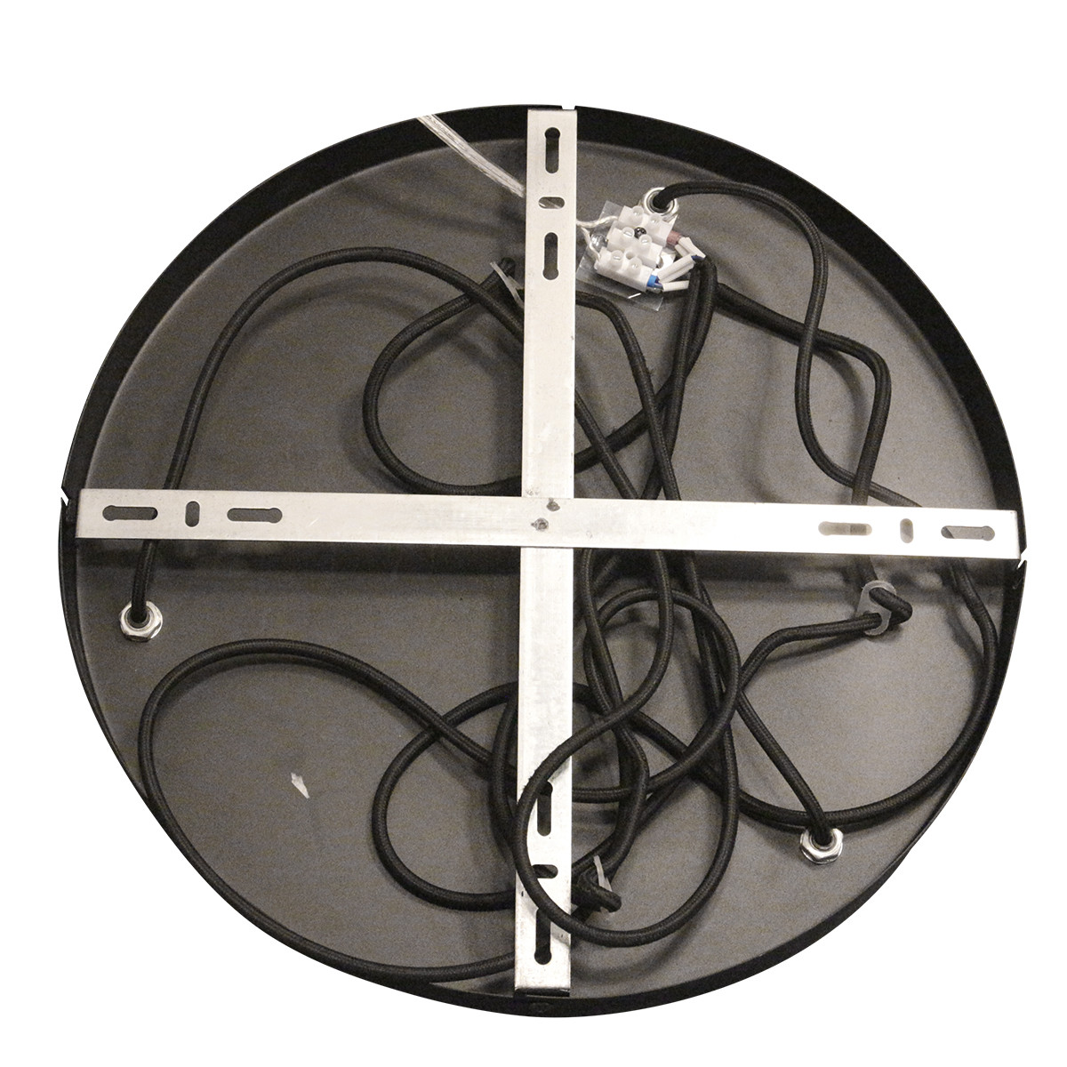 Lampe globe en verre fumé à trois lumières Steinhauer Bollique noir – Image 13