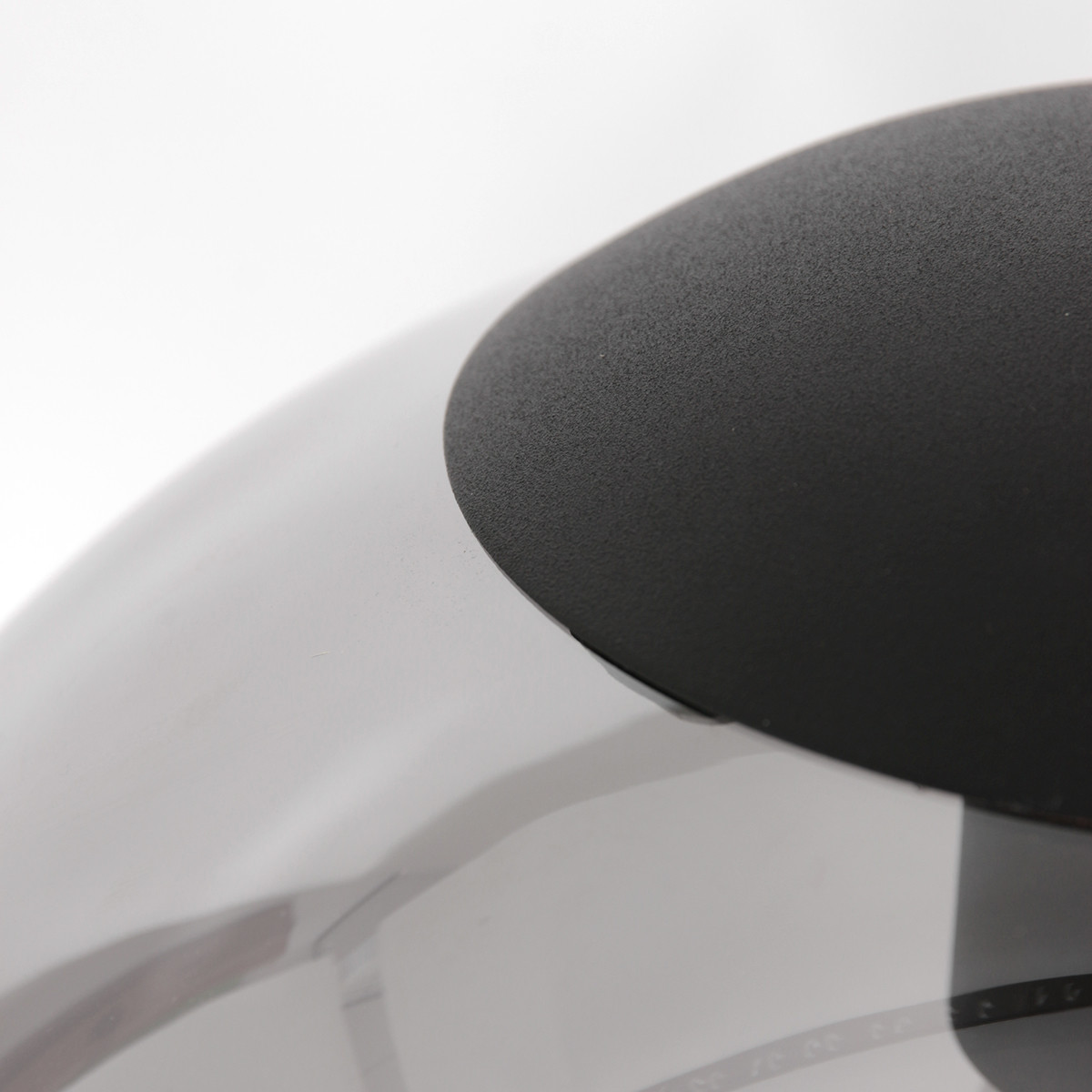 Lampe globe en verre fumé à trois lumières Steinhauer Bollique noir – Image 3